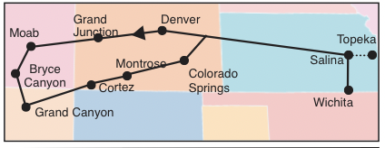Canyonlands Tour Map